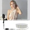 LED Vanity Mirror Light Kit 2-5 Meters Bendable without Cutting Vanity Table Vanity Mirror Dressing Room Dimmable Flexible Strip Kit with Dimmer and Power Supply Mirror not Included