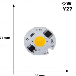 LED 3W 5W 7W 9W COB Chip Lamp 220V Smart IC No Need Driver LED Bulb for Flood Light Spotlight Diy Lighting Cold white Warm white