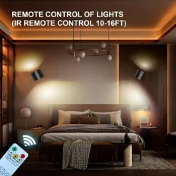 LED Wall Lamp, Wall Lamp With Up And Down Light Source, Wall Lamp With Rechargeable Spherical 360° Rotating Magnetic Ball, Support Remote Control, Wireless Wall Lamp For Reading Study Bedside