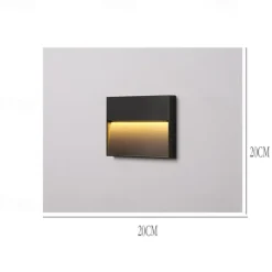 Led Wall Lamp，Outdoor Modern Style Metal Acrylic Wall Lamp, Suitable For Corridors, Entrances And Courtyards,Warm White 85-265V