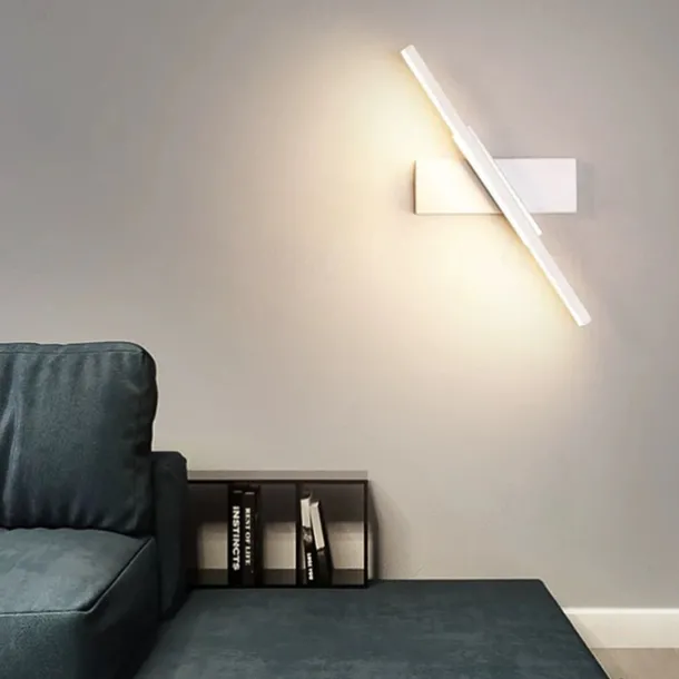LED Wall Lamps Nordic Modern Minimalist Wall Lamp Creative Staircase Bedside Lamp 330° Rotating Living Room Wall Lamp Warm White/White 110-240V