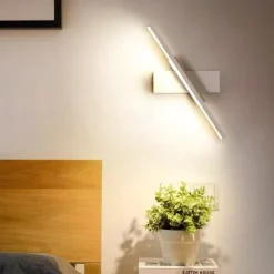 LED Wall Lamps Nordic Modern Minimalist Wall Lamp Creative Staircase Bedside Lamp 330° Rotating Living Room Wall Lamp Warm White/White 110-240V