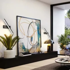 LED Wall Lamps Nordic Modern Minimalist Wall Lamp Creative Staircase Bedside Lamp 330° Rotating Living Room Wall Lamp Warm White/White 110-240V