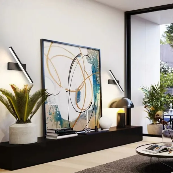 LED Wall Lamps Nordic Modern Minimalist Wall Lamp Creative Staircase Bedside Lamp 330° Rotating Living Room Wall Lamp Warm White/White 110-240V