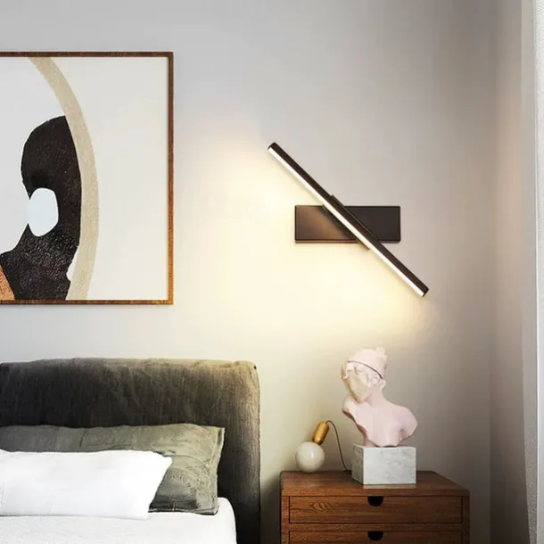 LED Wall Lamps Nordic Modern Minimalist Wall Lamp Creative Staircase Bedside Lamp 330° Rotating Living Room Wall Lamp Warm White/White 110-240V