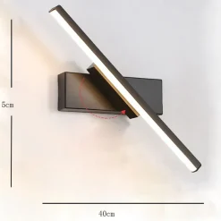 LED Wall Lamps Nordic Modern Minimalist Wall Lamp Creative Staircase Bedside Lamp 330° Rotating Living Room Wall Lamp Warm White/White 110-240V