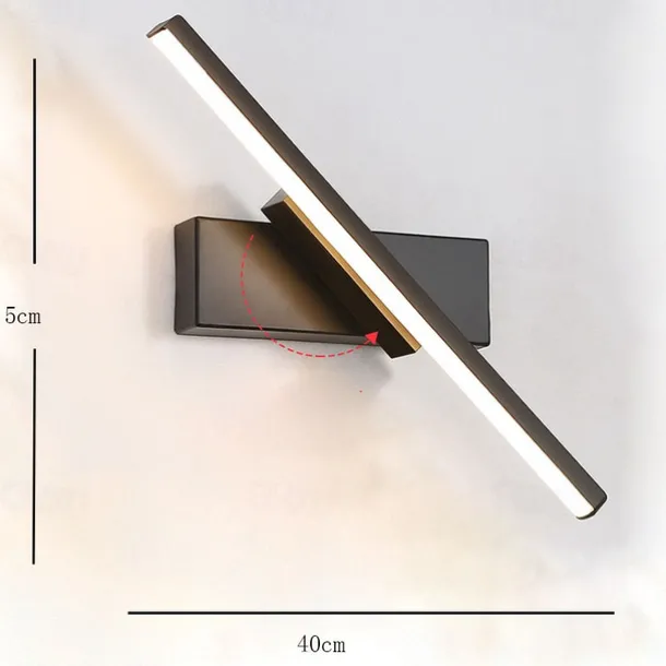 LED Wall Lamps Nordic Modern Minimalist Wall Lamp Creative Staircase Bedside Lamp 330° Rotating Living Room Wall Lamp Warm White/White 110-240V