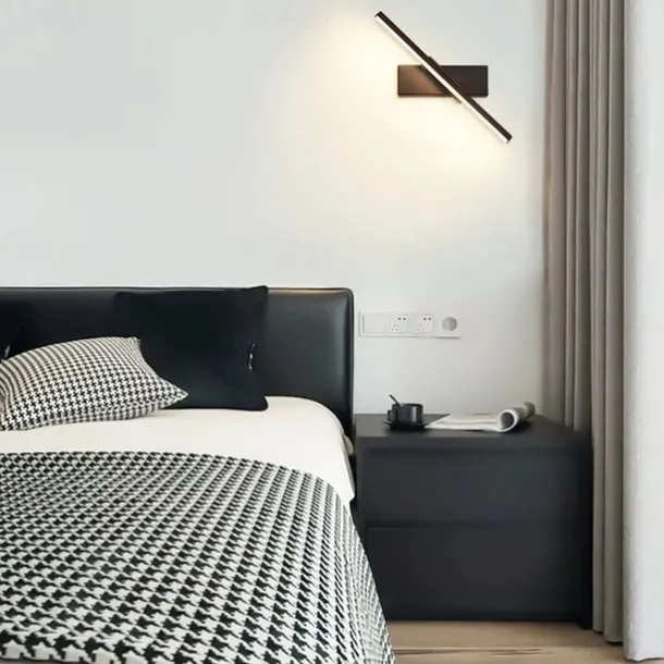 LED Wall Lamps Nordic Modern Minimalist Wall Lamp Creative Staircase Bedside Lamp 330° Rotating Living Room Wall Lamp Warm White/White 110-240V