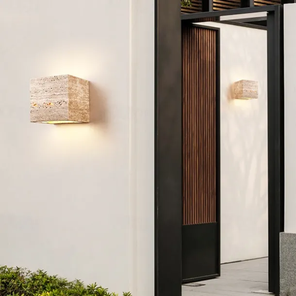 LED Wall Light Outdoor Waterproof IP55 Stone Living Room Sample Room Bedroom Bedside TV Wall Art Light Wall Light 110-240V