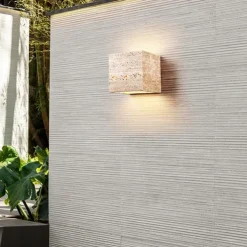 LED Wall Light Outdoor Waterproof IP55 Stone Living Room Sample Room Bedroom Bedside TV Wall Art Light Wall Light 110-240V