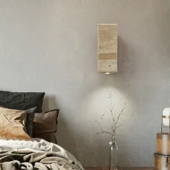 LED Wall Light Round Design 5W Luxury Ceramic Marble Bedside Lamp for Bedroom Living Room Modern Corridor Balcony Study Creative Fixture