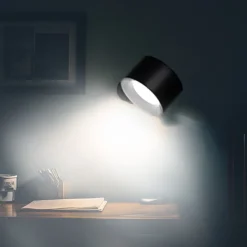LED Wall Mounted Reading Lights Wall Sconces with 3 Color Temperatures & 3 Brightness Levels Rechargeable Battery Magnetic Ball 360Rotation Touch Control Lamps for Kids Study Bedside Closet