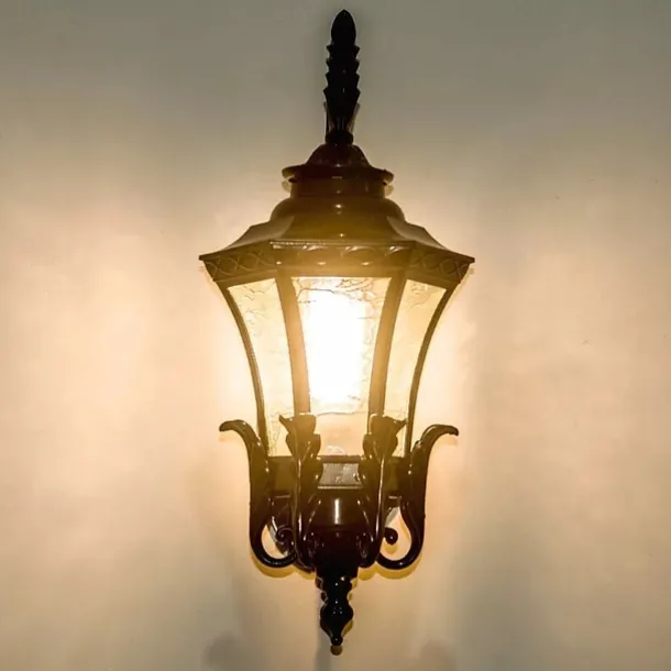 LED Wall Sconce Lighting Fixture Antique Wall Sconce Lantern External Waterproof Rustproof Aluminum Glass Lantern Wall Lamp Lantern Courtyard Garden Balcony Villa Decorative Lights