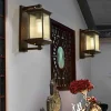 LED Wall Sconce Lighting Fixture Indoor Outdoor Lantern External Waterproof IP65 Rustproof Aluminum Glass Lantern Wall Lamp Lantern Courtyard Garden Balcony Villa Decorative Lights 110-240V