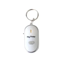 LED Whistle Key Finder Flashing Beeping Sound Control Alarm Anti-Lost Key Locator Finder Tracker with Key Ring