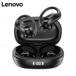 Lenovo LP75 True Wireless Headphones TWS Earbuds Ear Clip Bluetooth 5.2 IPX5 Deep Bass Long Battery Life for Apple Samsung Huawei Xiaomi MI Fitness Running Everyday Use Mobile Phone Car Motorcycle