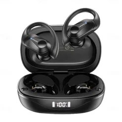 Lenovo LP75 True Wireless Headphones TWS Earbuds Ear Clip Bluetooth 5.2 IPX5 Deep Bass Long Battery Life for Apple Samsung Huawei Xiaomi MI Fitness Running Everyday Use Mobile Phone Car Motorcycle