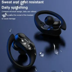 Lenovo LP75 True Wireless Headphones TWS Earbuds Ear Clip Bluetooth 5.2 IPX5 Deep Bass Long Battery Life for Apple Samsung Huawei Xiaomi MI Fitness Running Everyday Use Mobile Phone Car Motorcycle