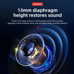 Lenovo LP70 True Wireless Headphones TWS Earbuds In Ear Bluetooth 5.2 Stereo ENC Environmental Noise Cancellation Long Battery Life for Apple Samsung Huawei Xiaomi MI Yoga Everyday Use Traveling