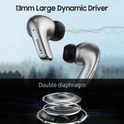 Lenovo LP5 True Wireless Headphones TWS Earbuds In Ear Bluetooth5.0 Stereo with Charging Box Built-in Mic for Apple Samsung Huawei Xiaomi MI Yoga Everyday Use Traveling Mobile Phone