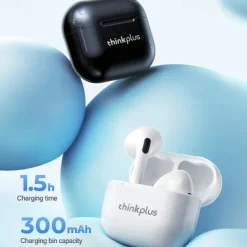 Lenovo LP40 True Wireless Headphones TWS Earbuds Bluetooth 5.1 Stereo with Charging Box Auto Pairing for Apple Samsung Huawei Xiaomi MI Everyday Use Traveling Outdoor Mobile Phone