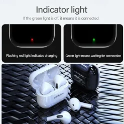 Lenovo LP40 True Wireless Headphones TWS Earbuds Bluetooth 5.1 Stereo with Charging Box Auto Pairing for Apple Samsung Huawei Xiaomi MI Everyday Use Traveling Outdoor Mobile Phone