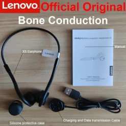 Lenovo X5 True Wireless Headphones TWS Earbuds Ear Hook Bluetooth5.0 Ergonomic Design Waterproof IPX7 Deep Bass for Apple Samsung Huawei Xiaomi MI Fitness Gym Workout Running Mobile Phone