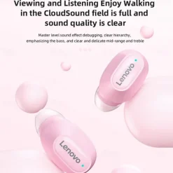 Lenovo XT62 Earphone Bluetooth 5.3 Wireless Earbuds Low Latency Headphones HiFi Sport Headset With Mic HD Call 2022 NEW