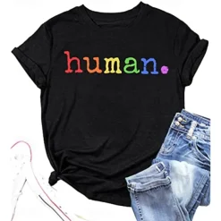 LGBT LGBTQ T-shirt Pride Shirts Rainbow Human Lesbian For Women's Adults' Halloween Carnival Masquerade Hot Stamping Pride Parade Pride Month