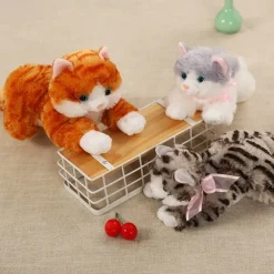 Lifelike Animatronic Cat - Realistic Soft-Touch Fur & Purring - Therapy Stuffed Animal