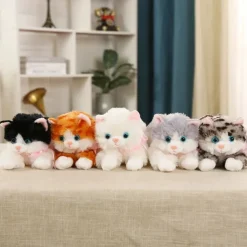 Lifelike Animatronic Cat - Realistic Soft-Touch Fur & Purring - Therapy Stuffed Animal