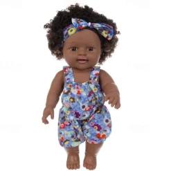 Lifelike Black Reborn Baby Girl Dolls - 12 inch Black American Realistic Newborn Dolls