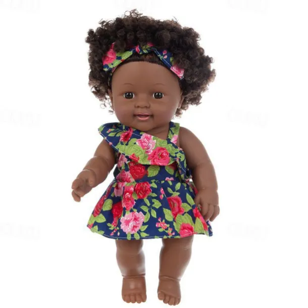 Lifelike Black Reborn Baby Girl Dolls - 12 inch Black American Realistic Newborn Dolls