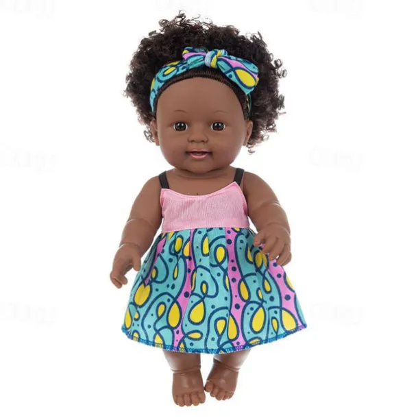 Lifelike Black Reborn Baby Girl Dolls - 12 inch Black American Realistic Newborn Dolls