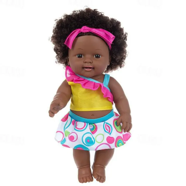 Lifelike Black Reborn Baby Girl Dolls - 12 inch Black American Realistic Newborn Dolls