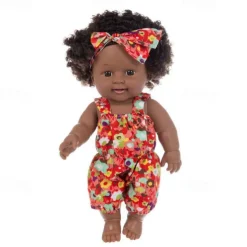 Lifelike Black Reborn Baby Girl Dolls - 12 inch Black American Realistic Newborn Dolls