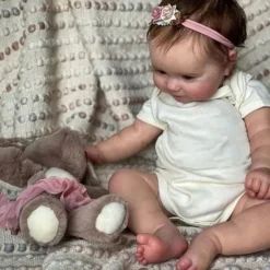 Lifelike Reborn Baby Dolls - 20-Inch Sweet Real Life Realistic-Newborn Full Body Vinyl Baby Girl with Accessories Gift Set for Kids Age 3