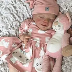 Lifelike Reborn Baby Dolls - 20-Inch Sweet Real Life Realistic-Newborn Full Body Vinyl Baby Girl with Accessories Gift Set for Kids Age 3