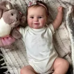Lifelike Reborn Baby Dolls - 20-Inch Sweet Real Life Realistic-Newborn Full Body Vinyl Baby Girl with Accessories Gift Set for Kids Age 3
