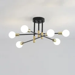 4/6/8-Light Chandeliers Geometric Shapes Pendant Light Metal Novelty Stylish Geometrical Painted Finishes Artistic Modern Nordic Living Room Bedroom Dining Room 220-240V 110-120VBulb NOT Included