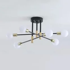 4/6/8-Light Chandeliers Geometric Shapes Pendant Light Metal Novelty Stylish Geometrical Painted Finishes Artistic Modern Nordic Living Room Bedroom Dining Room 220-240V 110-120VBulb NOT Included