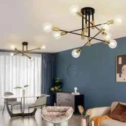 4/6/8-Light Chandeliers Geometric Shapes Pendant Light Metal Novelty Stylish Geometrical Painted Finishes Artistic Modern Nordic Living Room Bedroom Dining Room 220-240V 110-120VBulb NOT Included