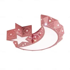 1-Light 40 cm Bulb Included Flush Mount Lights Metal Acrylic Painted Finishes Chic & Modern Star Design 110-120V / 220-240V