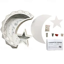 1-Light 40 cm Bulb Included Flush Mount Lights Metal Acrylic Painted Finishes Chic & Modern Star Design 110-120V / 220-240V