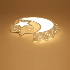 1-Light 40 cm Bulb Included Flush Mount Lights Metal Acrylic Painted Finishes Chic & Modern Star Design 110-120V / 220-240V