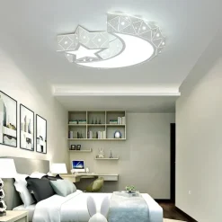 1-Light 40 cm Bulb Included Flush Mount Lights Metal Acrylic Painted Finishes Chic & Modern Star Design 110-120V / 220-240V