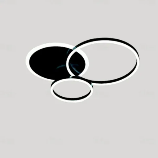 3-Light 50 cm Ceiling Lights LED Cluster Design Circle Design Flush Mount Lights Metal Painted Finishes Modern Nordic Style Office Dining Room Lights 110-240V ONLY DIMMABLE WITH REMOTE CONTROL