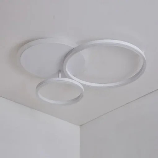 3-Light 50 cm Ceiling Lights LED Cluster Design Circle Design Flush Mount Lights Metal Painted Finishes Modern Nordic Style Office Dining Room Lights 110-240V ONLY DIMMABLE WITH REMOTE CONTROL