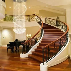 9-Light 50 cm Chandelier LED Crystal Flush Mount Lights Metal Chrome Traditional / Classic 110-120V / 220-240V / GU10