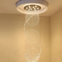 9-Light 50 cm Chandelier LED Crystal Flush Mount Lights Metal Chrome Traditional / Classic 110-120V / 220-240V / GU10